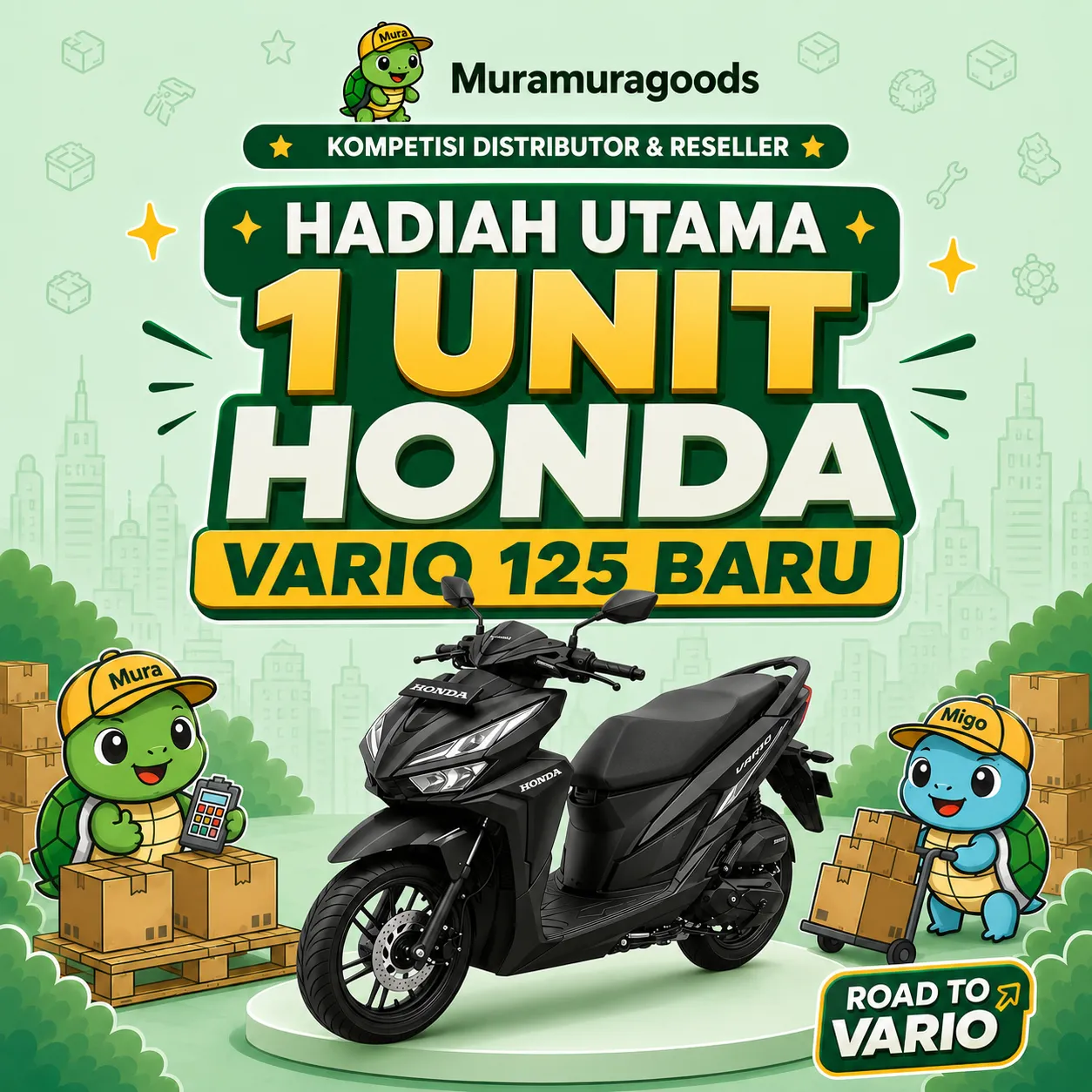 1 Unit Honda Vario 125 Baru