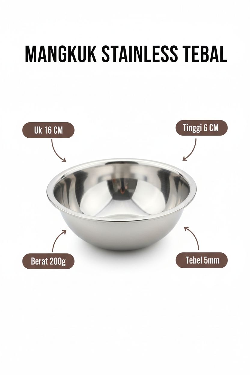 Mangkuk Stainless (TEBEL)