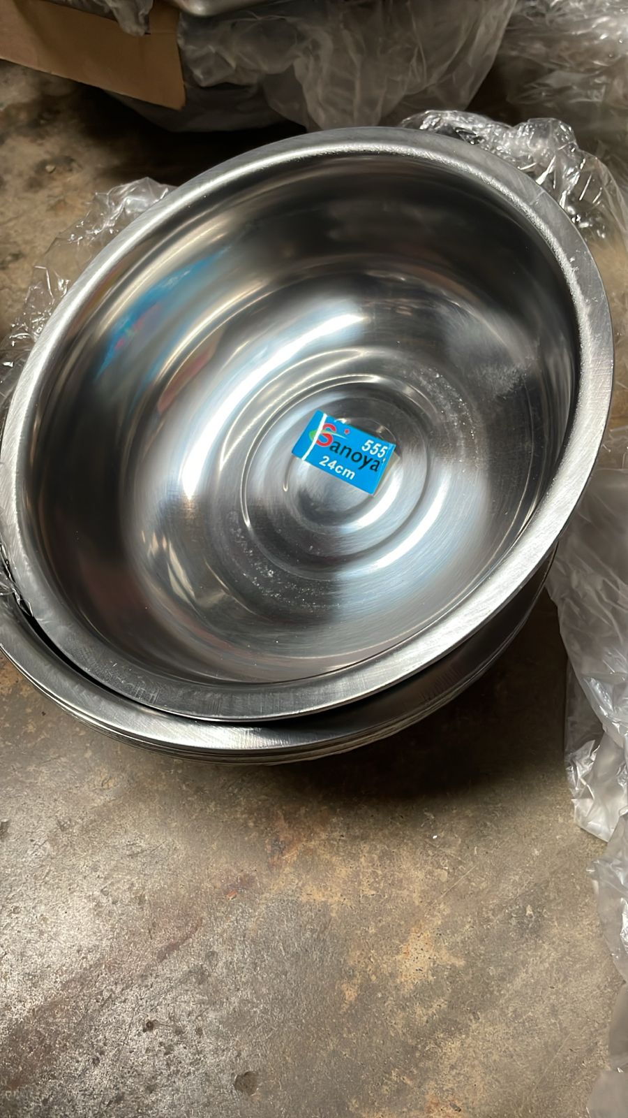 Waskom Stainless Lingkaran | Diameter 24 cm