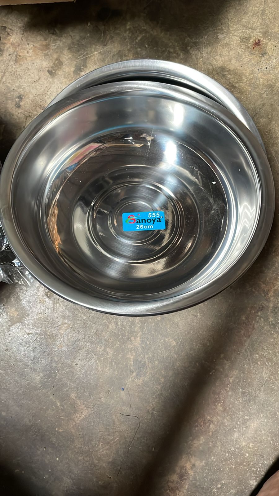Waskom Stainless Lingkaran | Diameter 26 cm