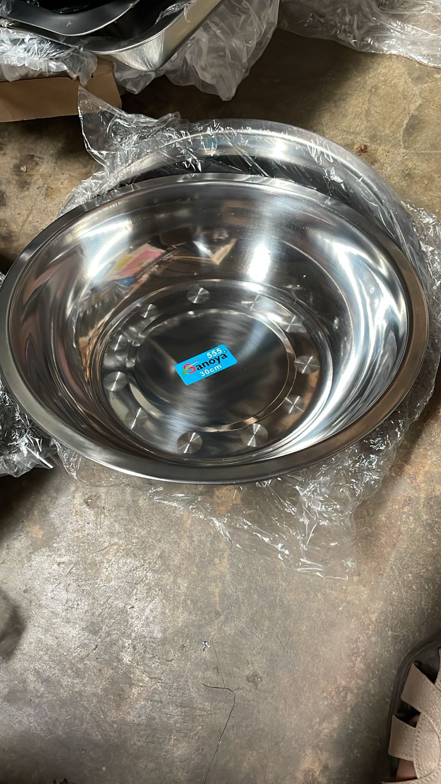 Waskom Stainless Lingkaran | Diameter 30 cm