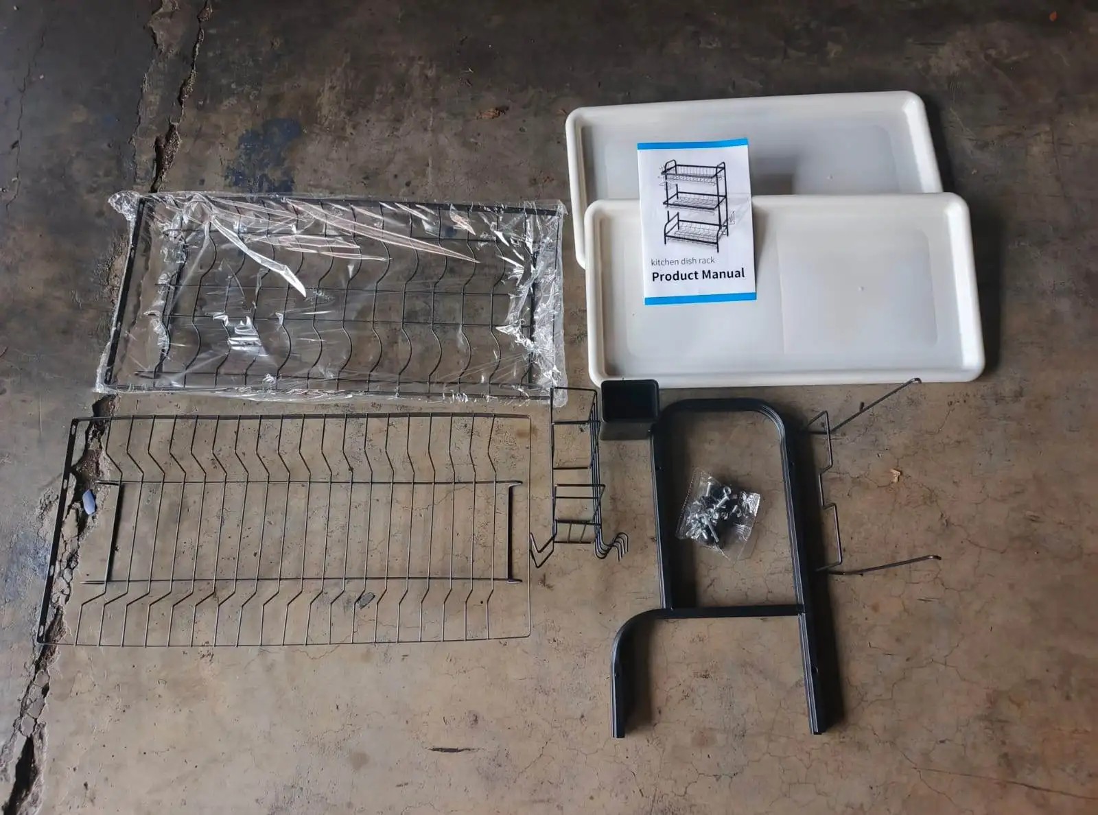 Rak Piring Dapur 3 Tingkat 40x25x60 cm