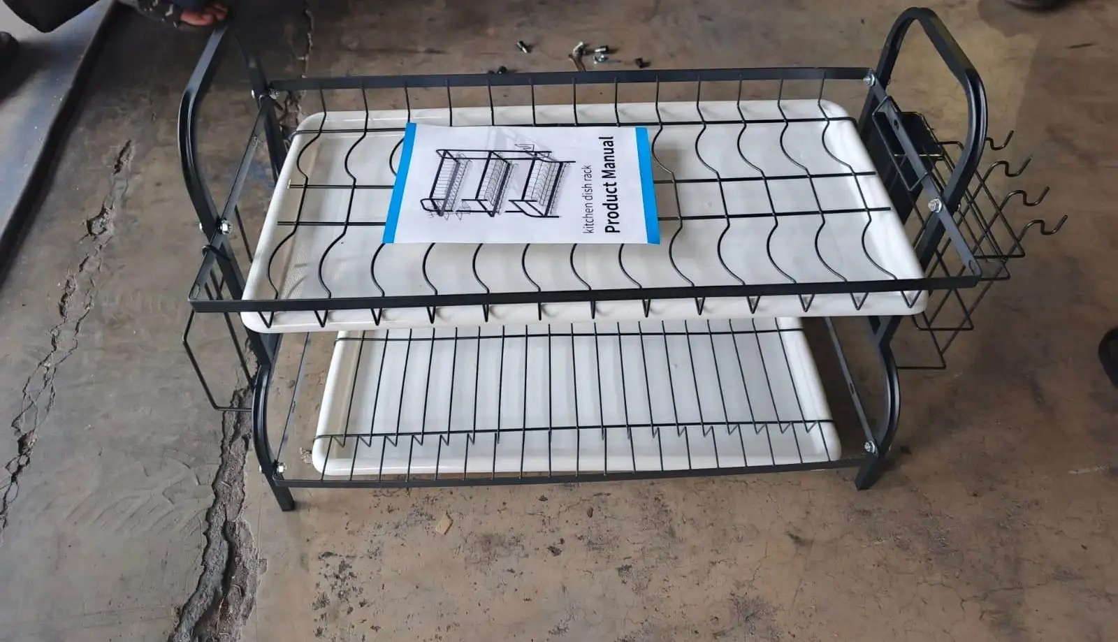 Rak Piring Dapur 53x25x60 cm